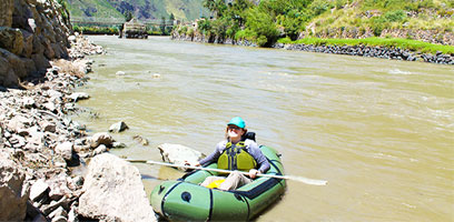 Packrafting to Ollantaytambo