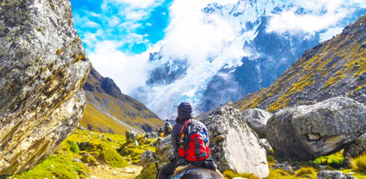 Riding a Mule towards Salkantay Pass